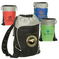 Hiker's Two Tone Drawstring Backpack